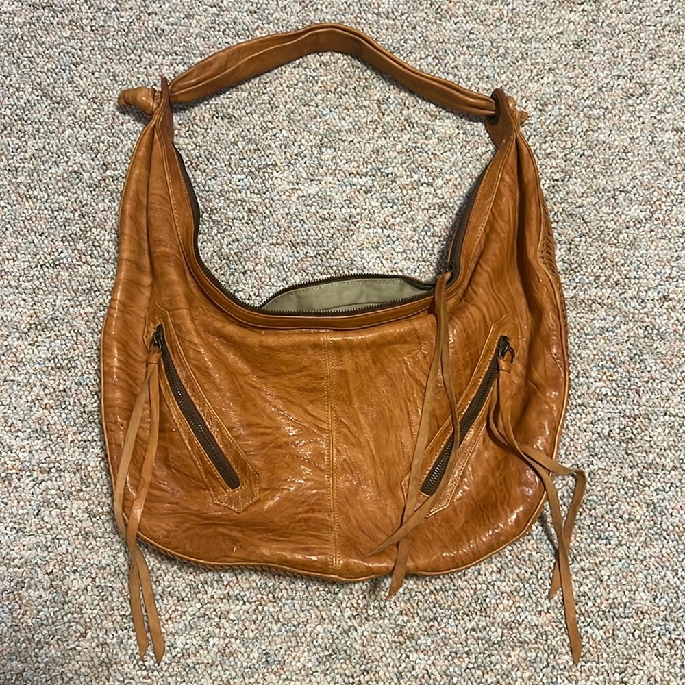 Susan Farber Brown Leather Shoulder Purse